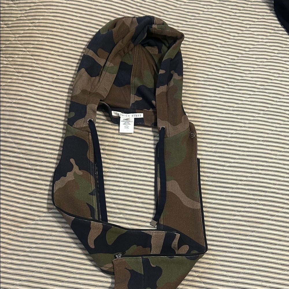 Veronica Beard Green Brown Black Camo Dickey insert